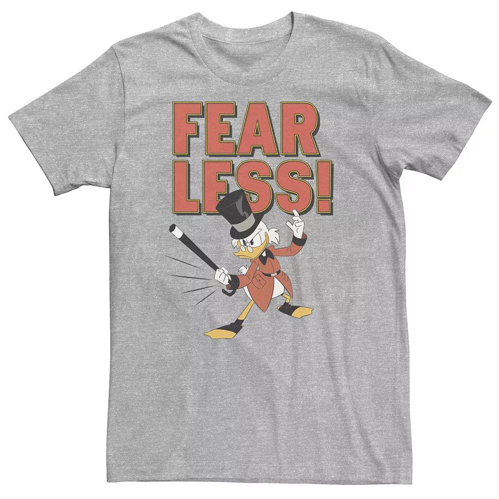 Big & Tall Disney DuckTales Scrooge McDuck Fear Less Tee, Men's, Size: 3XL, Athletic Grey Product Image