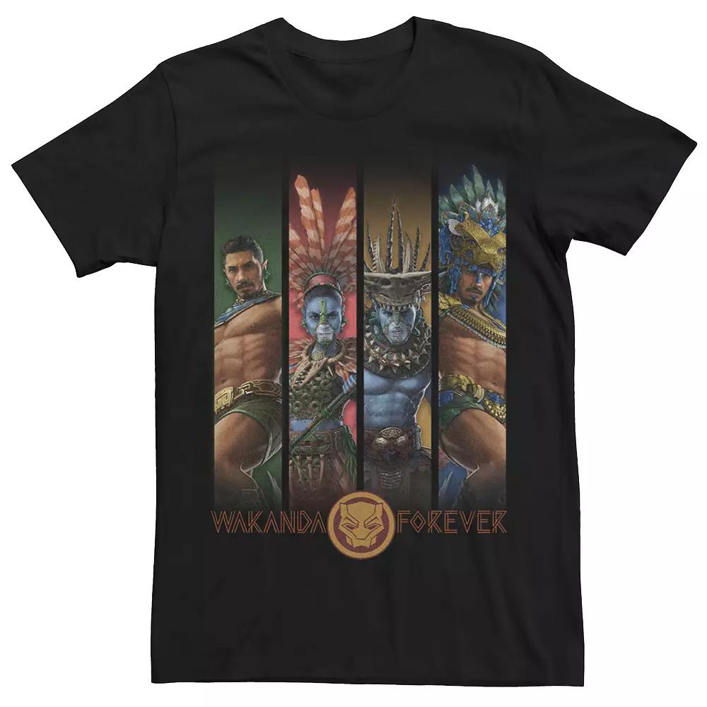 Men's Marvel Wakanda Forever Atlantean Groupshot Portrait Tee,  Product Image