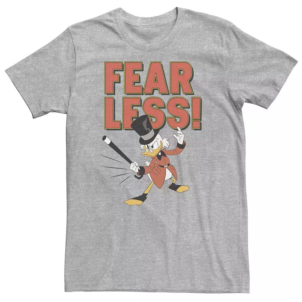 Big & Tall Disney DuckTales Scrooge McDuck Fear Less Tee, Men's, Size: 3XL, Athletic Grey Product Image
