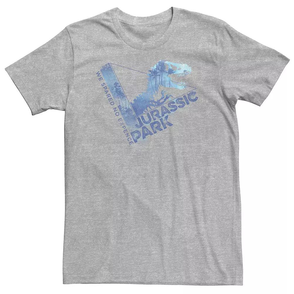 Big & Tall Jurassic Park We Spared No Expense Blue Mist Tee, Men's,  Product Image
