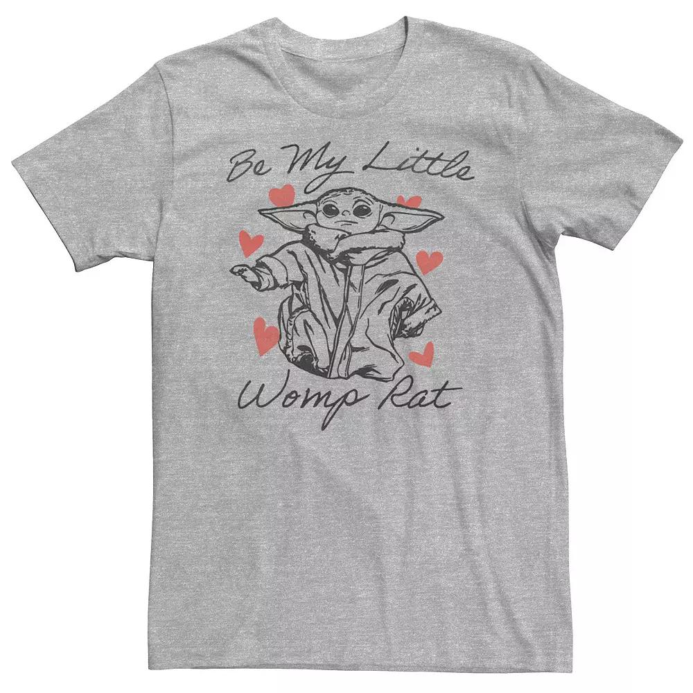 Big & Tall Star Wars: The Mandalorian The Child Valentine's Day "Be My Little Womp Rat" Tee, Men's,  Product Image