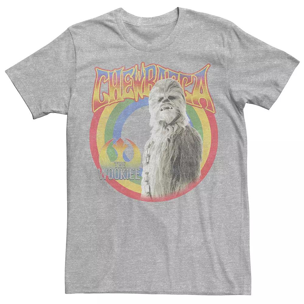 Men's Star Wars Retro Rainbow Chewbacca The Wookiee Tee,  Product Image