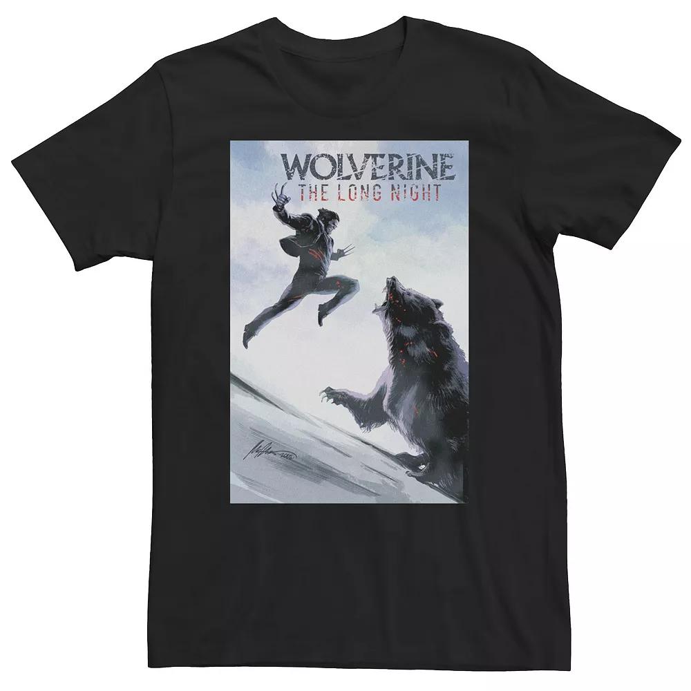 Big & Tall Marvel Comixology Wolverine Long Nights Comic Book Cover Tee, Men's,  Product Image