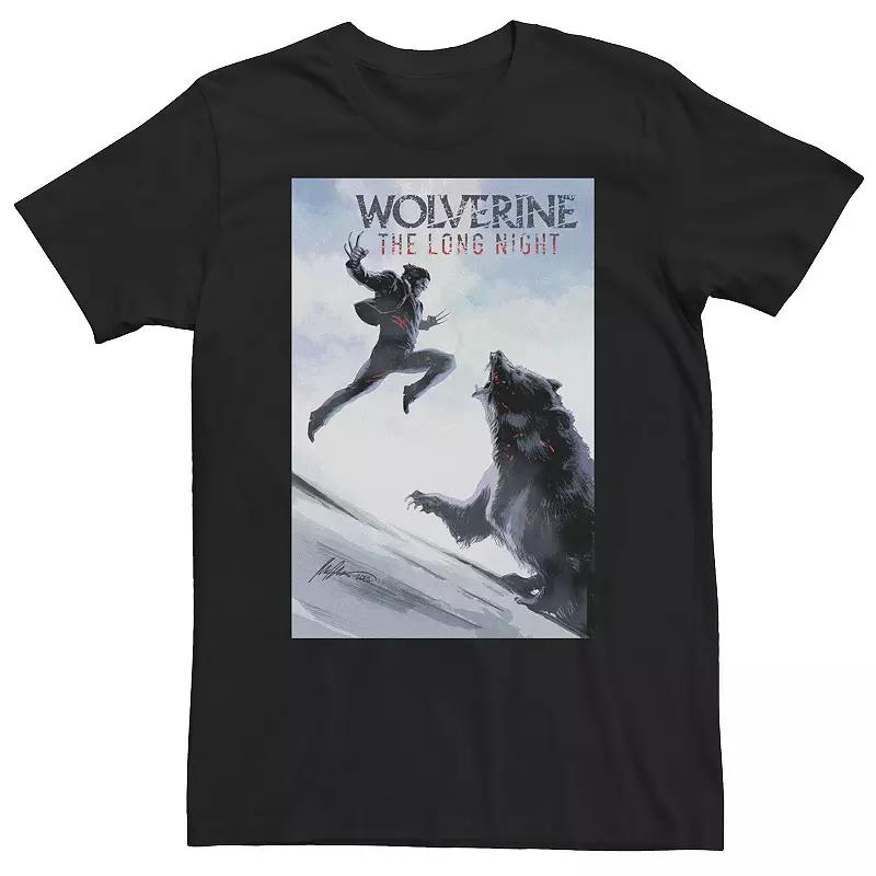 Big & Tall Marvel Comixology Wolverine Long Nights Comic Book Cover Tee, Men's,  Product Image