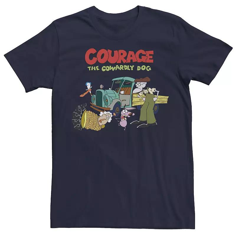 Men's Courage The Cowardly Dog Scene Logo Tee,  Product Image