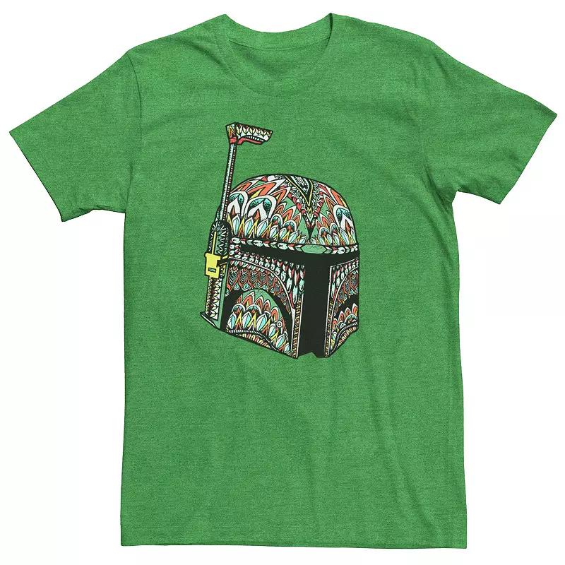 Men's Star Wars Boba Fett Colorful Pattern Fill Tee,  Product Image