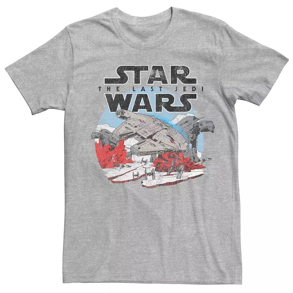 Men's Star Wars The Last Jedi Battle Scene Poster Tee,  Product Image