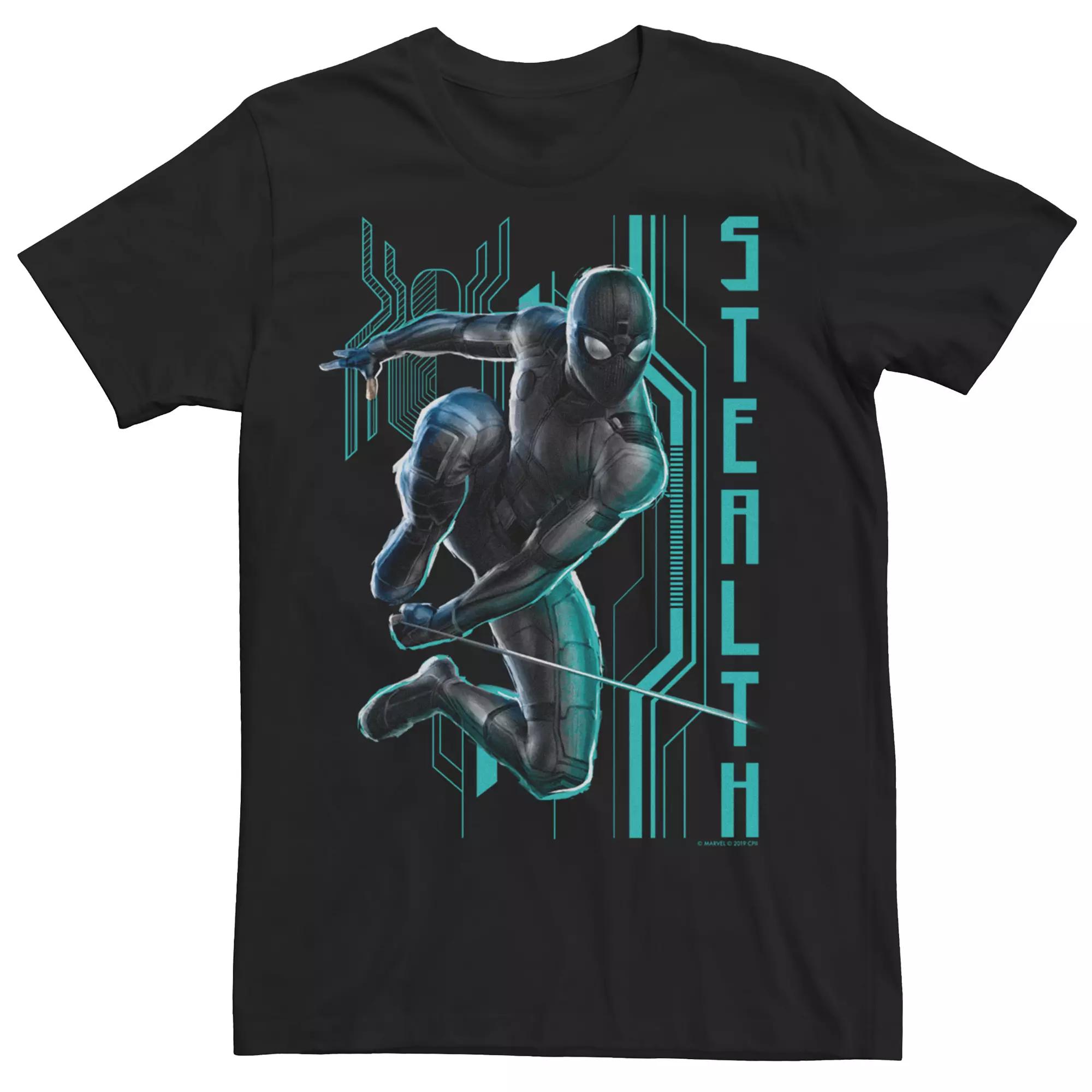 Men's Marvel Spider-Man Stealth Tee, Size: XXL, Black Product Image