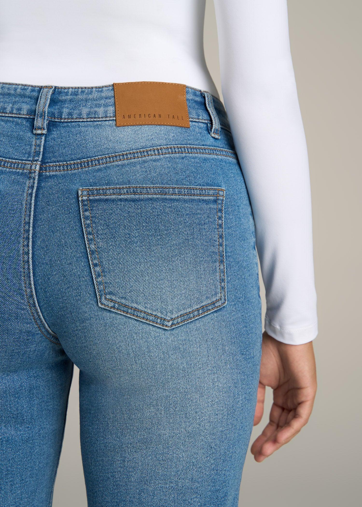 Harper High-Rise Straight Stretch Jeans for Tall Women in Colorado Blue Female Product Image