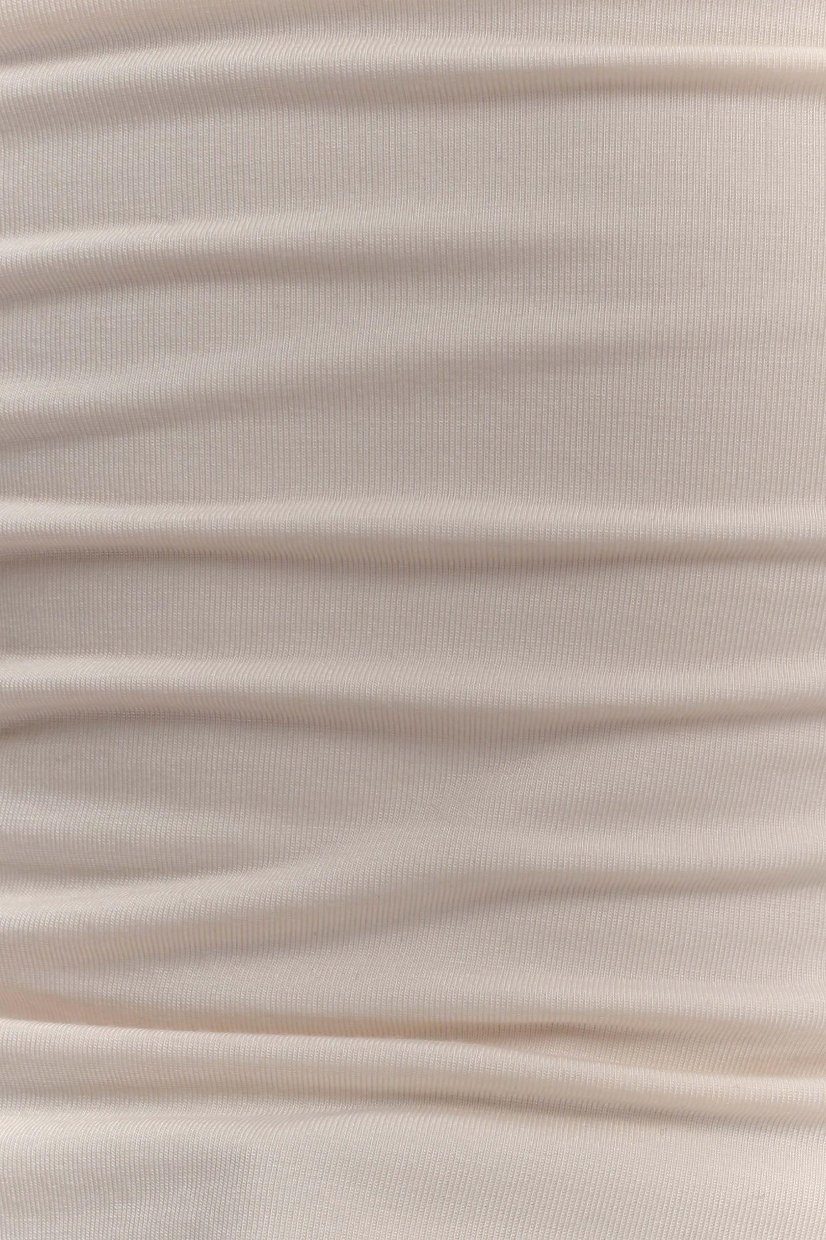 Ember Modal Long Sleeve High Neck Top - Ivory Product Image