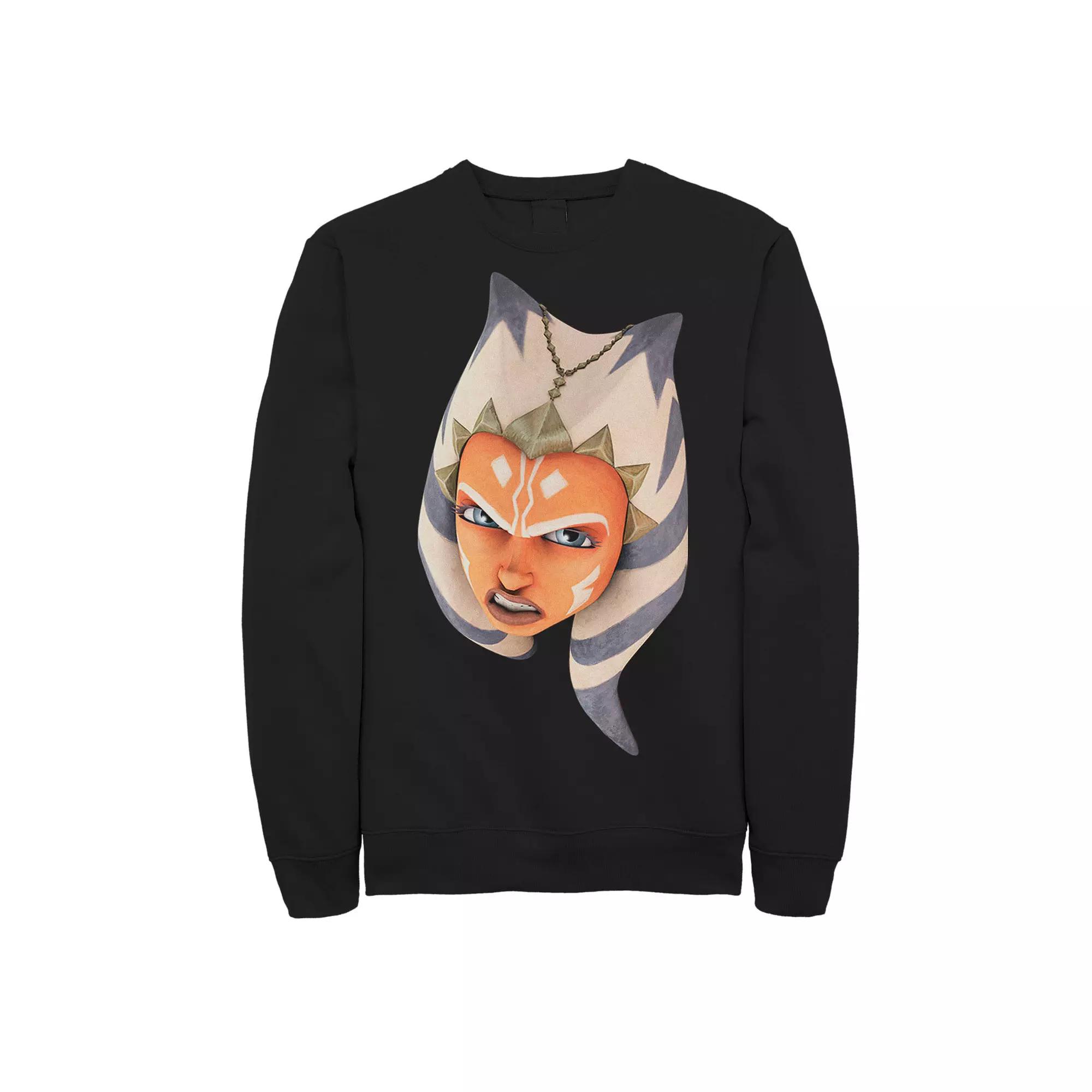 Men's Star Wars: Clone Wars Ahsoka Big Face Sweatshirt,  Product Image