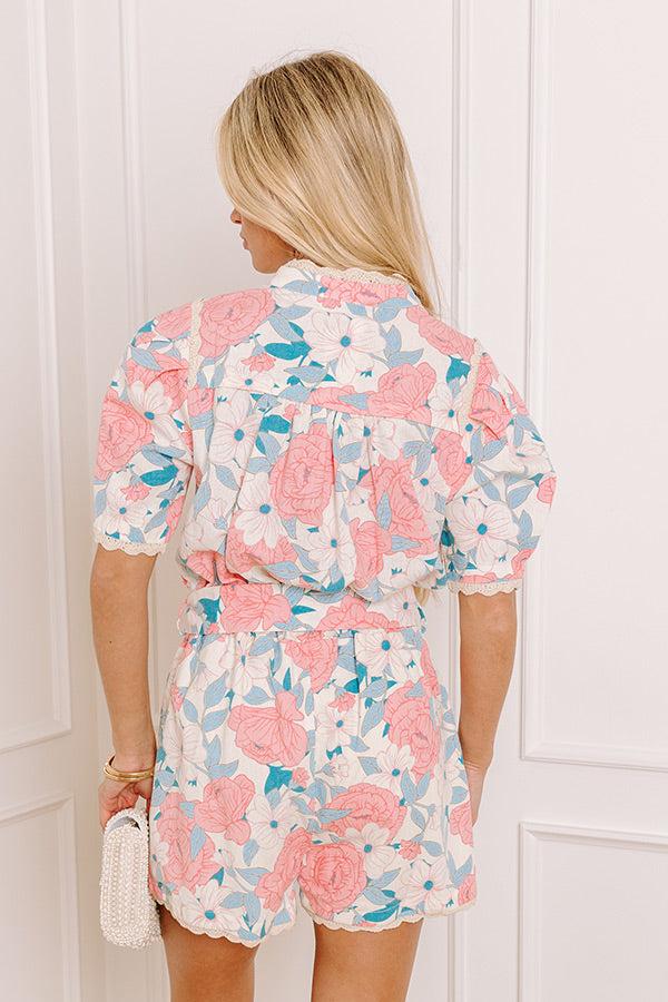 Season Of Bliss Linen-Blend Romper Product Image