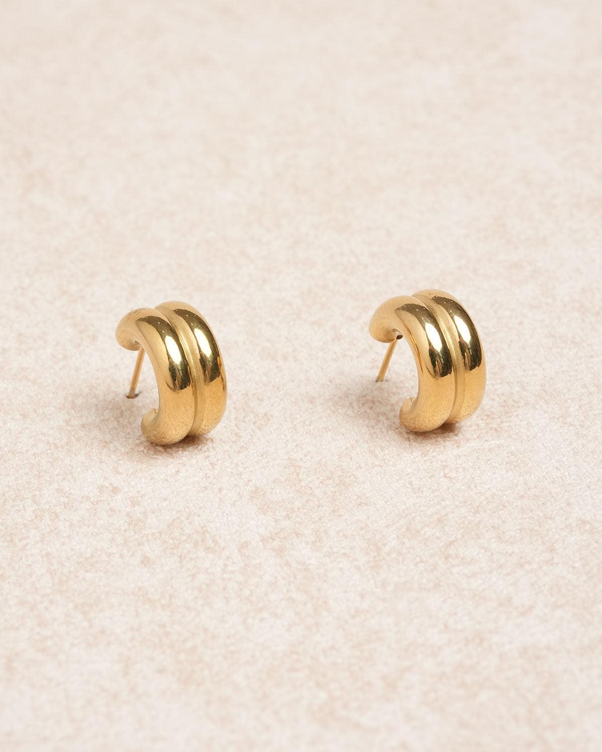 Gold Metal Earrings Product Image