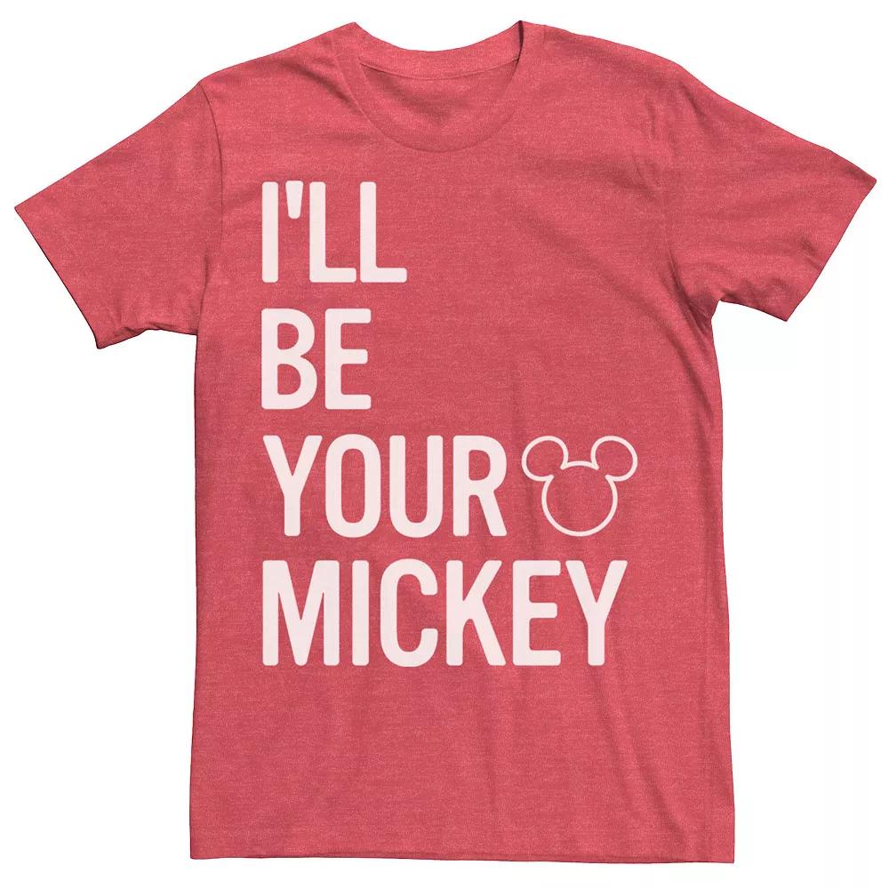 Disney's Mickey Mouse I'll Be Your Mickey Word Stack Logo Men's Tee,  Product Image