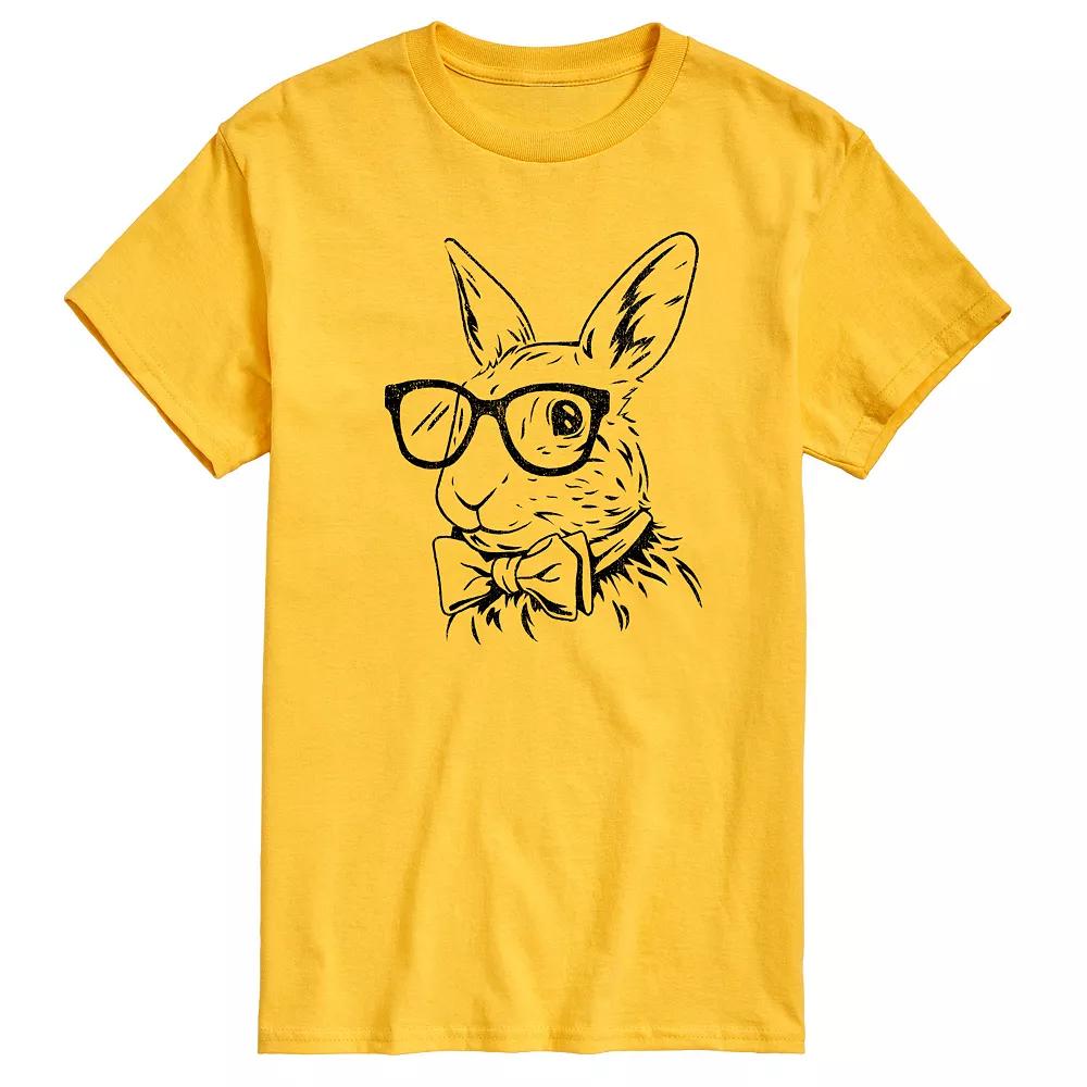 Men's Bunny Bow Tie Graphic Tee,  Product Image