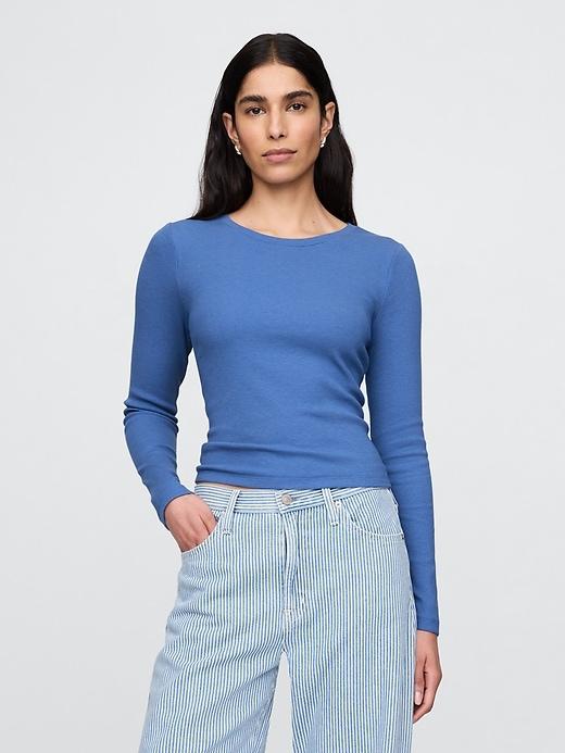 Modern Rib Crop T-Shirt Product Image