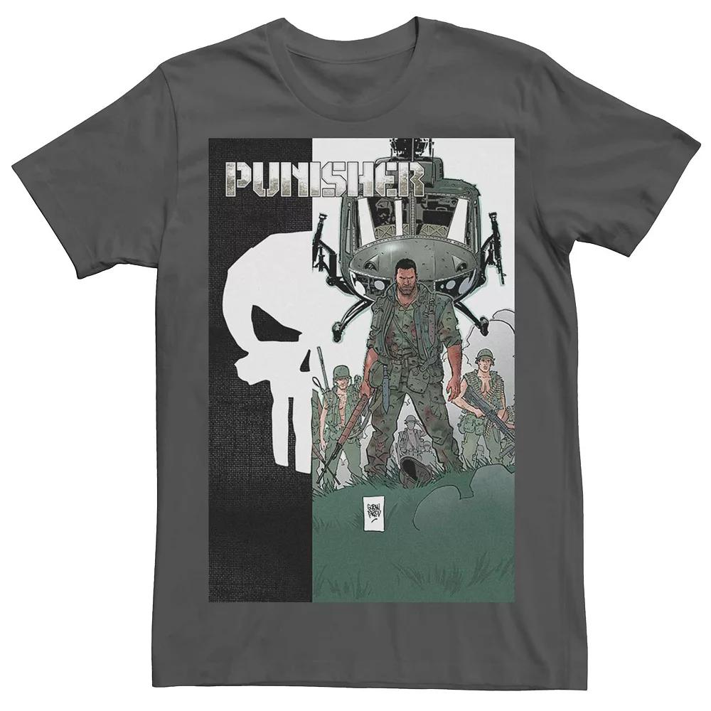 Men's Marvel's Punisher Military Copter Comic Tee,  Product Image