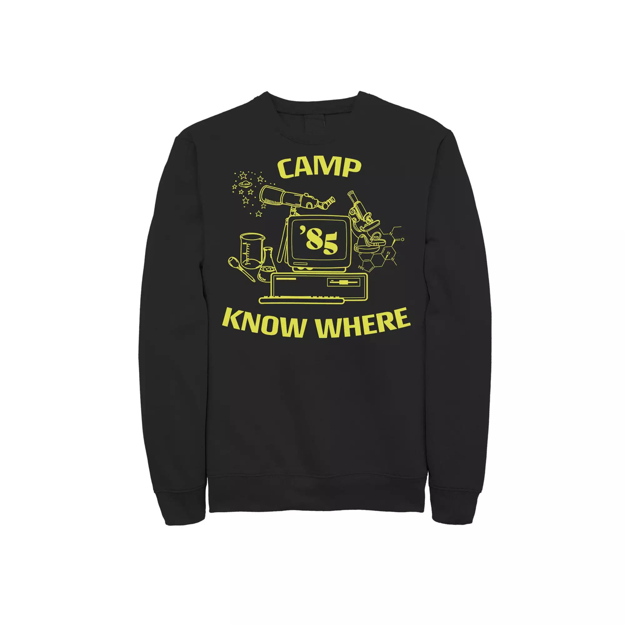 Men's Netflix Stranger Things Camp Know Where '85 Logo Sweatshirt,  Product Image