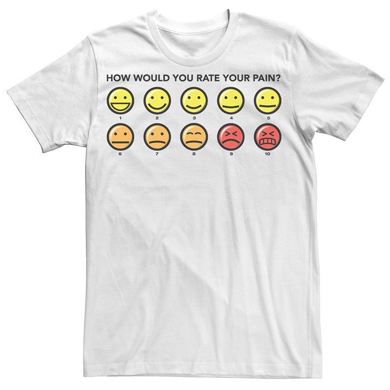 Men's Disney's Big Hero 6 Pain Rating Tee, Size: Small, White Product Image