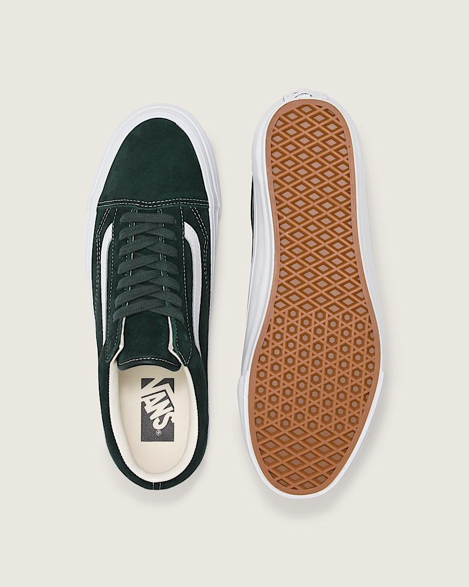 Premium Old Skool Suede Shoe in Scarab Green| Vans US Product Image
