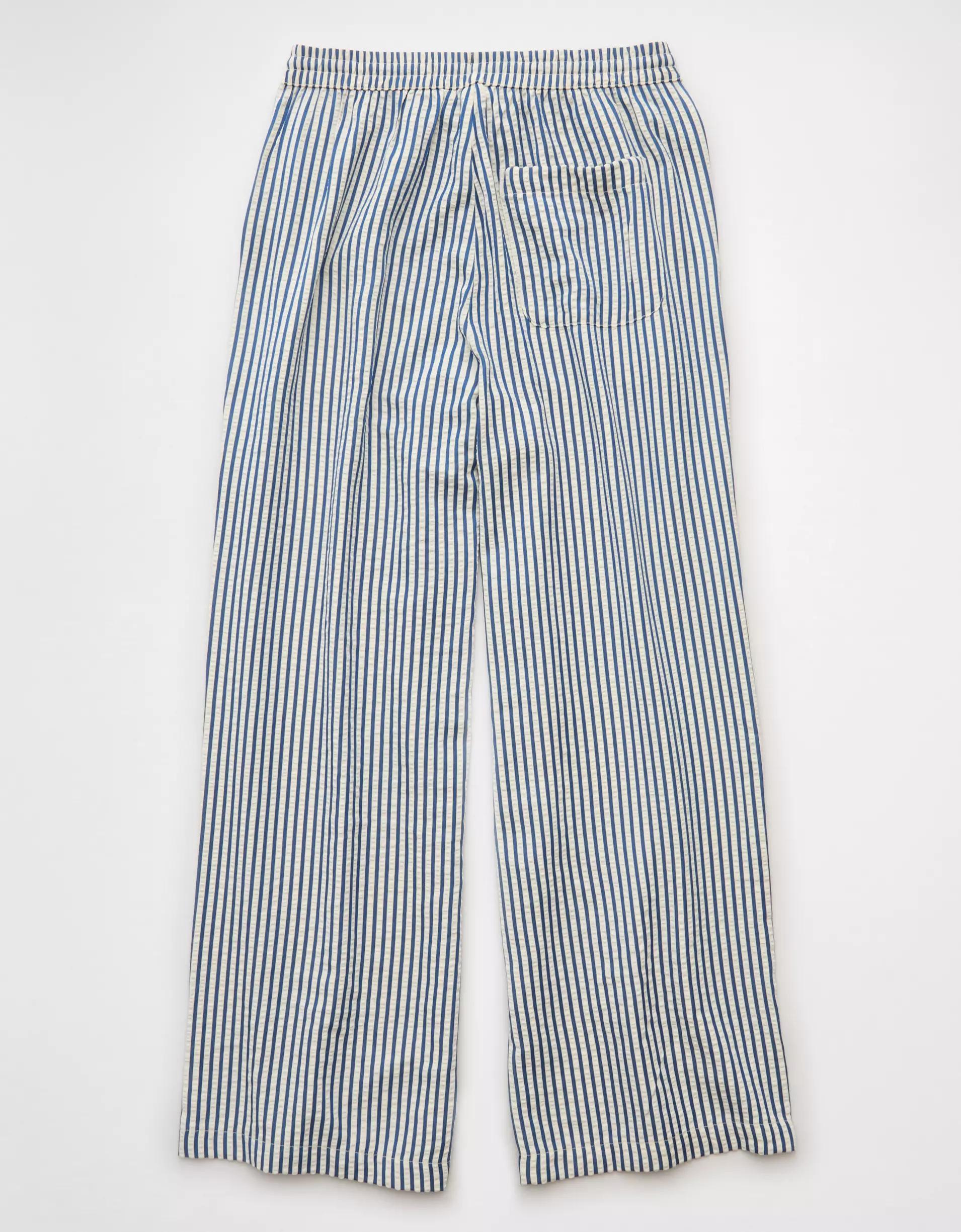 AE High-Waisted Seersucker Pant Product Image