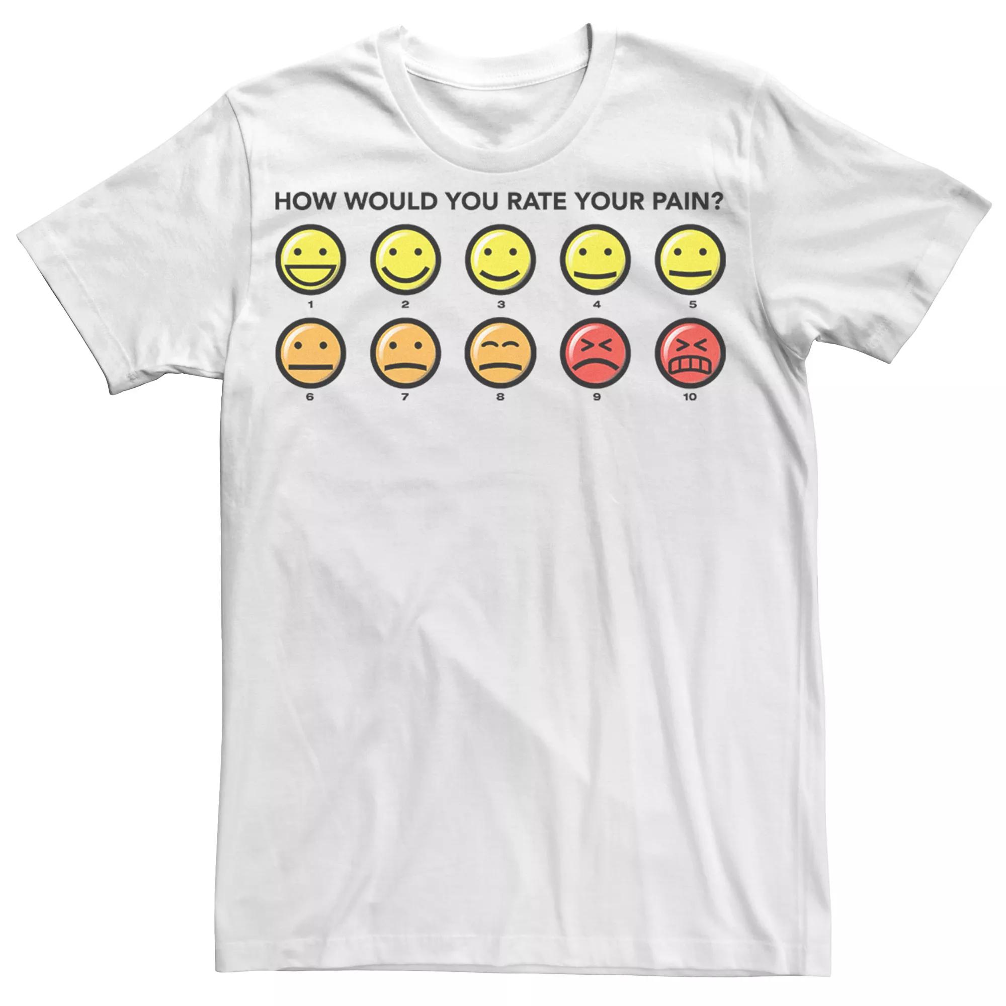 Men's Disney's Big Hero 6 Pain Rating Tee, Size: Small, White Product Image