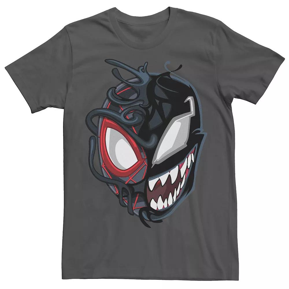 Men's Marvel Spider-Man Venom Miles Split Face Tee,  Product Image
