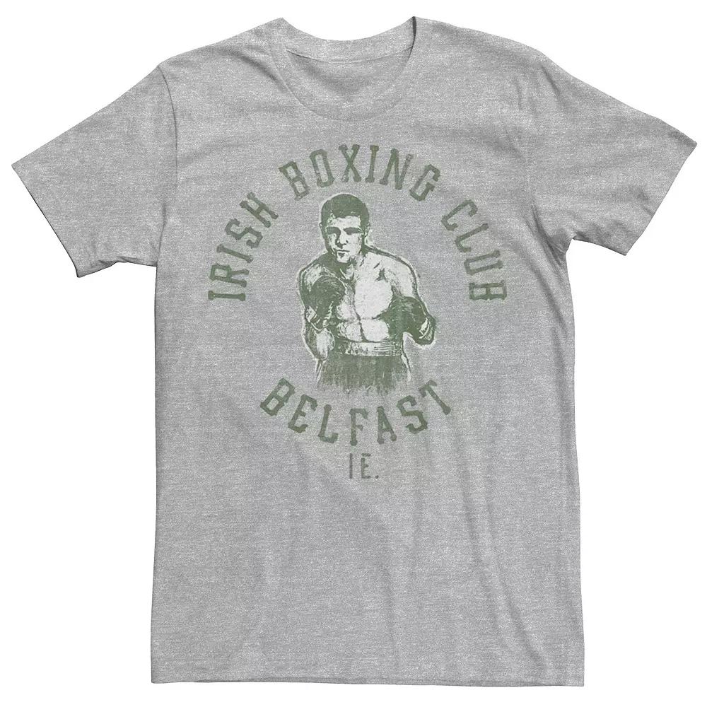 Men's Irish Boxing Club Belfast Graphic Tee, Size: Large, Athletic Grey Product Image