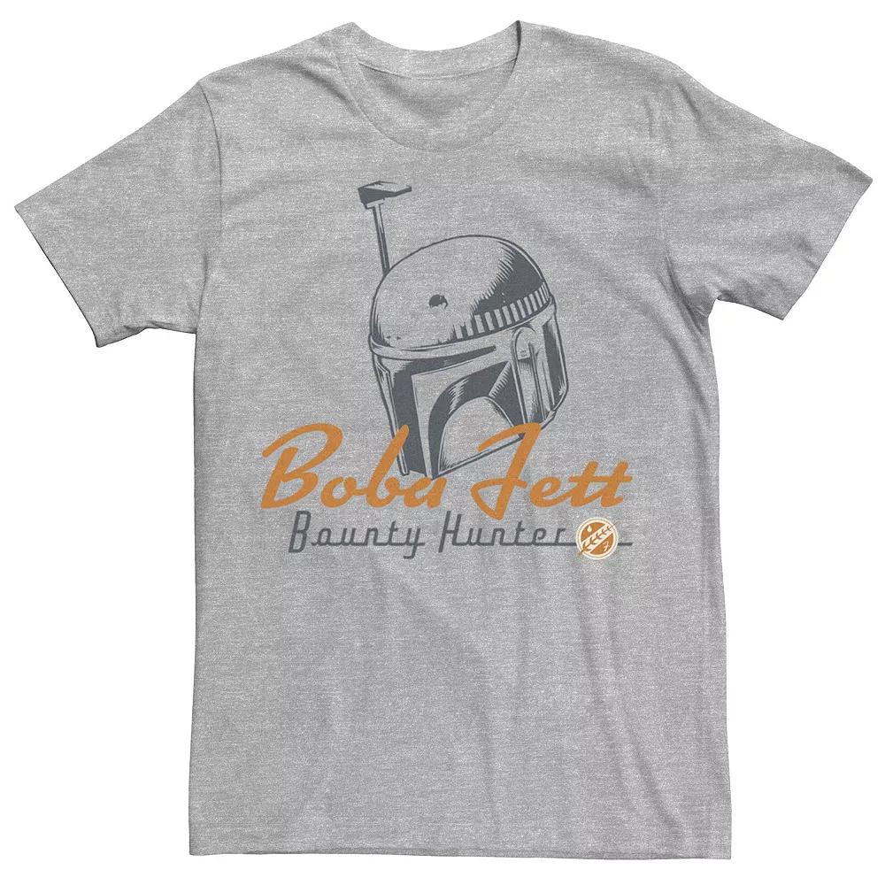 Men's Star Wars The Book Of Boba Fett Bounty Hunter Sketch Tee, Size: XXL, Athletic Grey Product Image
