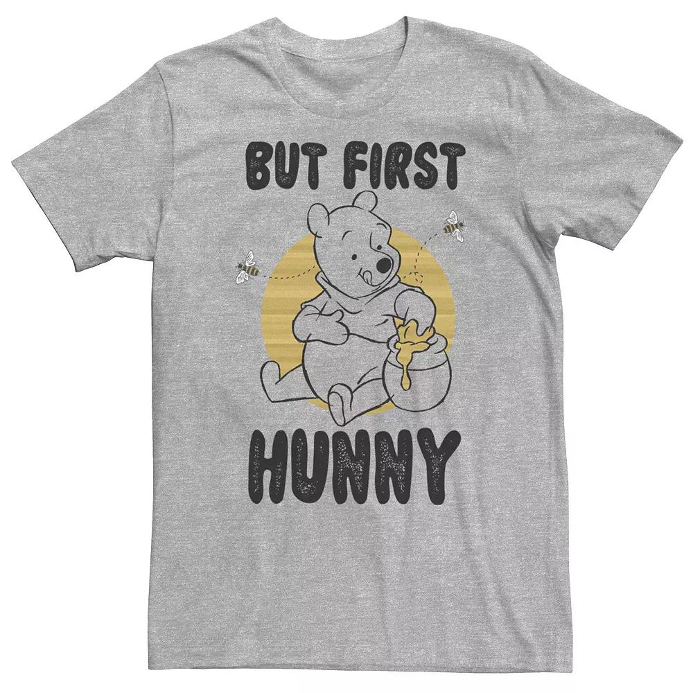 Big & Tall Disney Winnie The Pooh "But First Hunny" Honey Tee, Men's,  Product Image