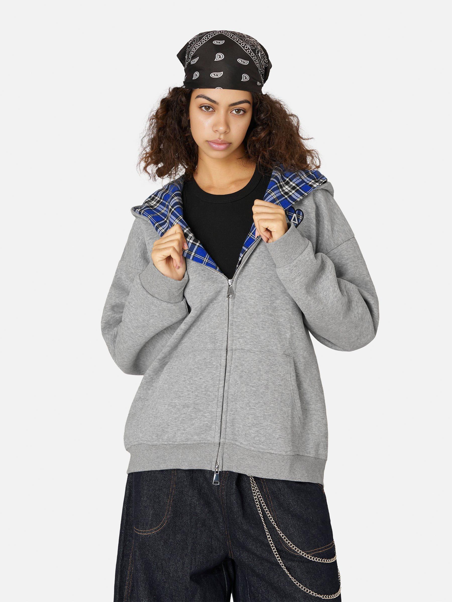 Aelfric Eden Oversized Plaid Hoodie Product Image