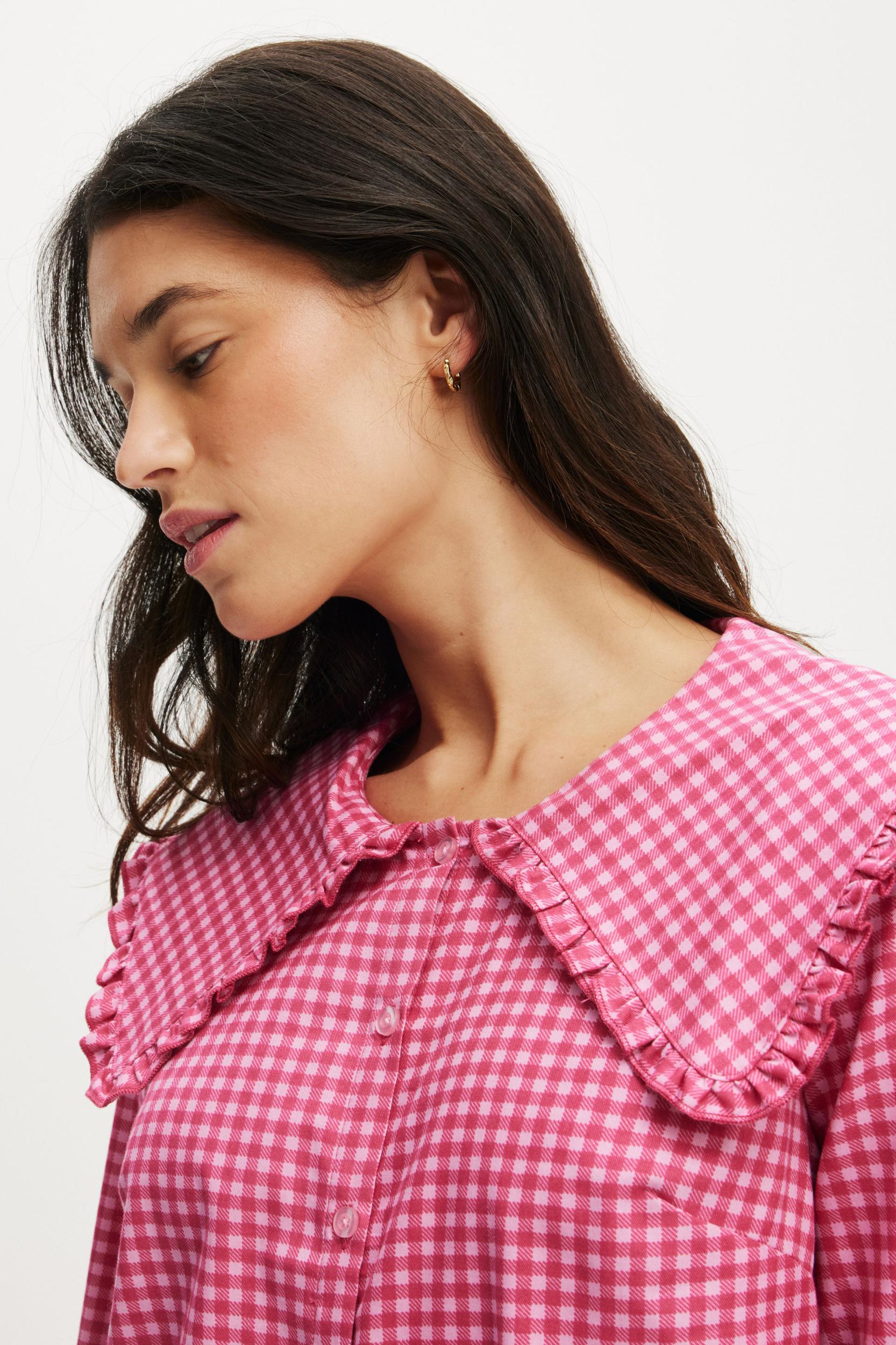 Peached Woven Long Sleeve Shirt Product Image