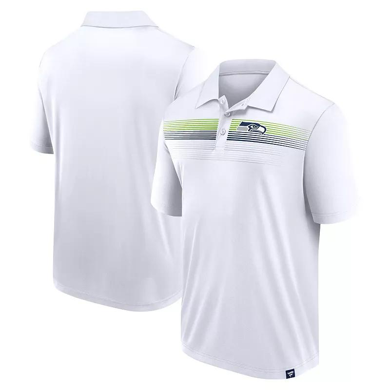Men's Fanatics White Seattle Seahawks Big & Tall Sublimated Polo,  Product Image