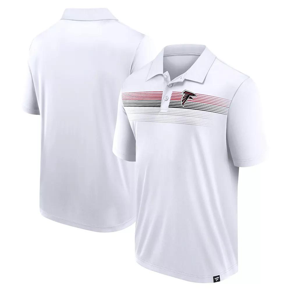 Men's Fanatics White Atlanta Falcons Victory For Us Interlock Polo,  Product Image