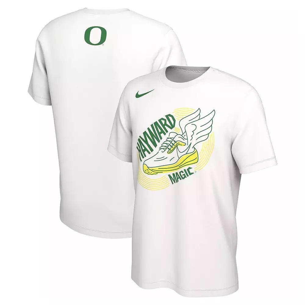 Men's Nike White Oregon Ducks Track & Field Hayward Magic T-Shirt, Size: 2XL Product Image