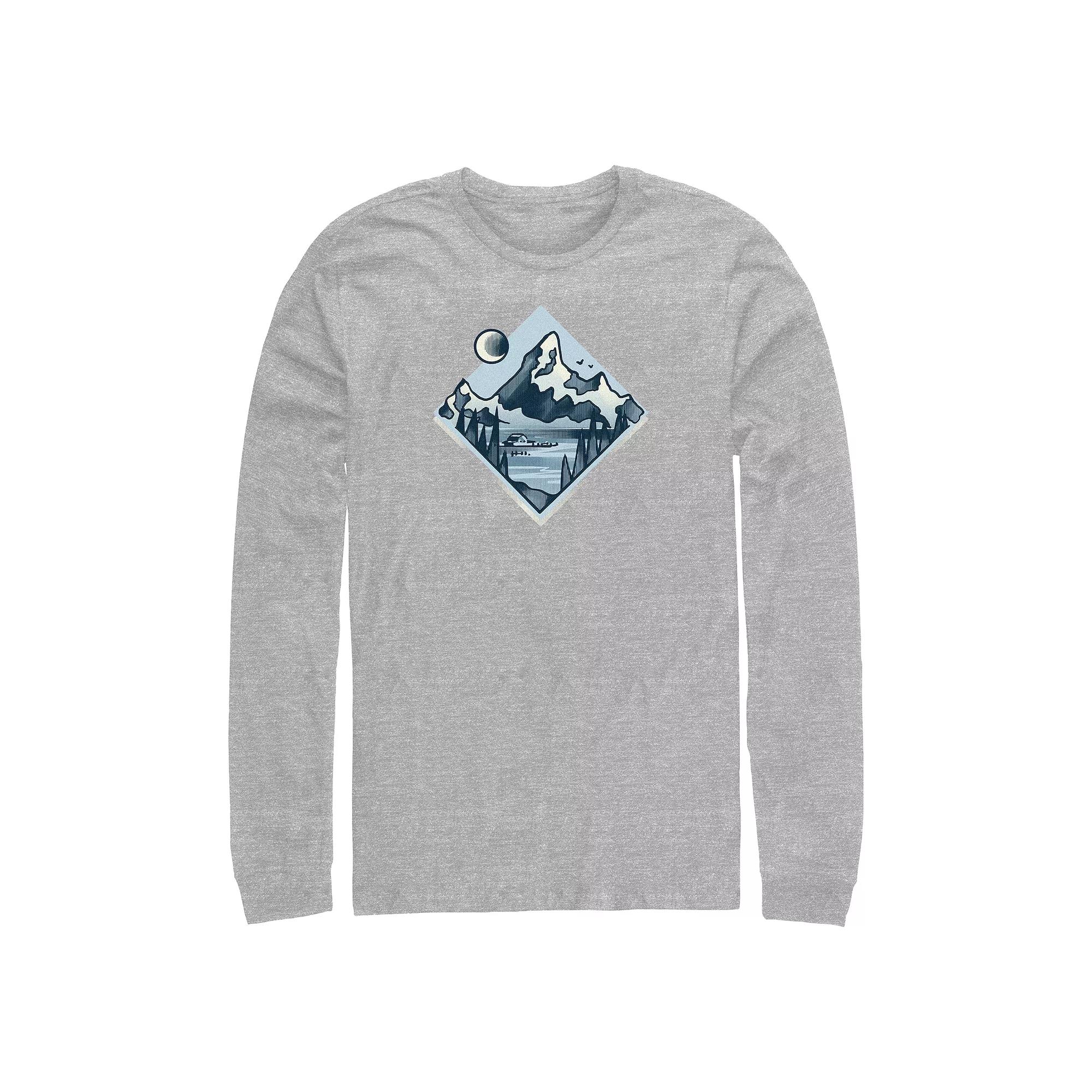 Big & Tall Night At The Lake Long Sleeve Graphic Tee, Men's,  Product Image