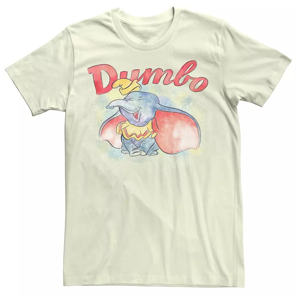 Disney's Dumbo Watercolor Portrait Men's Tee,  Product Image