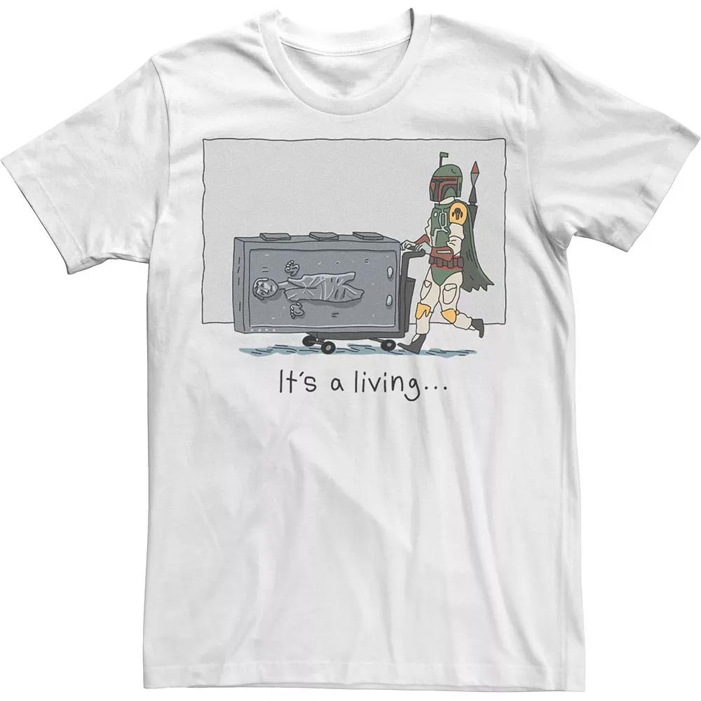 Men's Star Wars Boba Fett It's A Living Doodle Tee,  Product Image