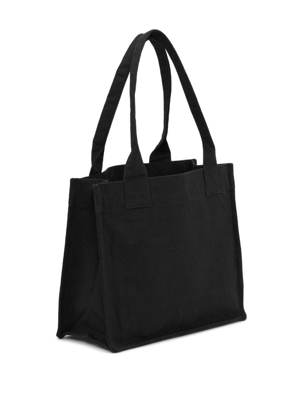 GANNI Banana Print Large Tote Bag In Black Product Image