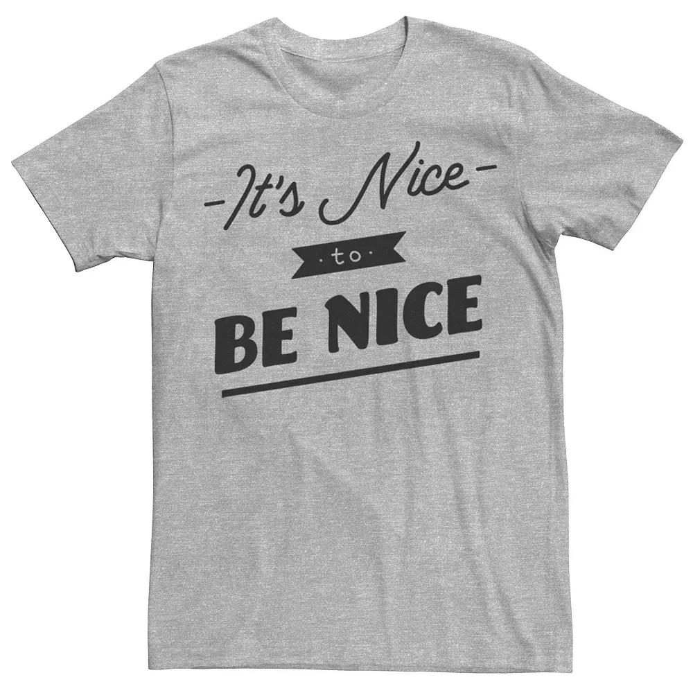 Men's Fifth Sun Nice To Be Nice Bold Tee, Size: XXL, Athletic Grey Product Image
