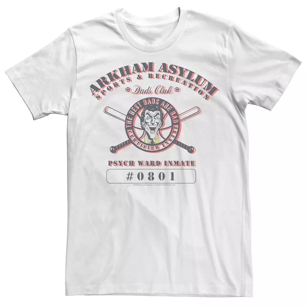 Men's Batman Arkham Asylum Sportrs Joker Logo Tee,  Product Image