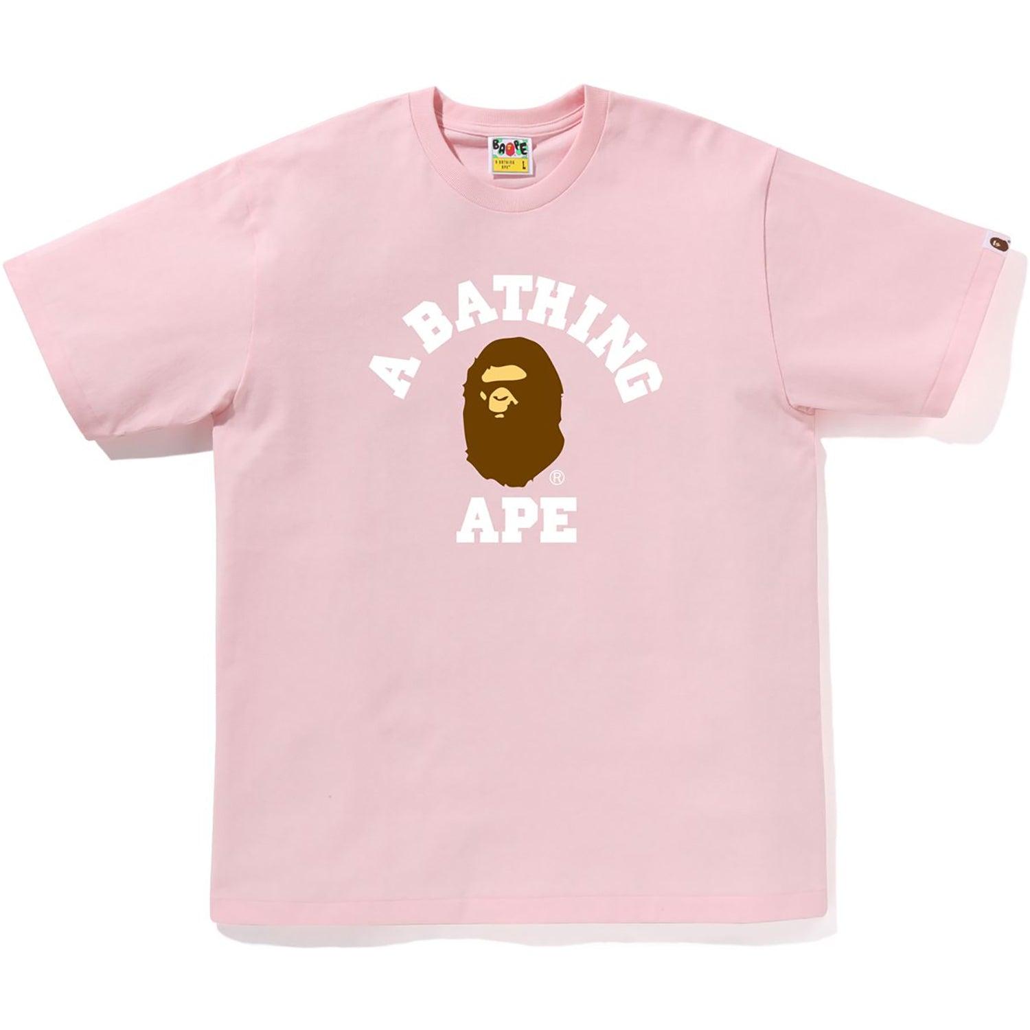 BAPE MENS COLLEGE TEE Male Product Image
