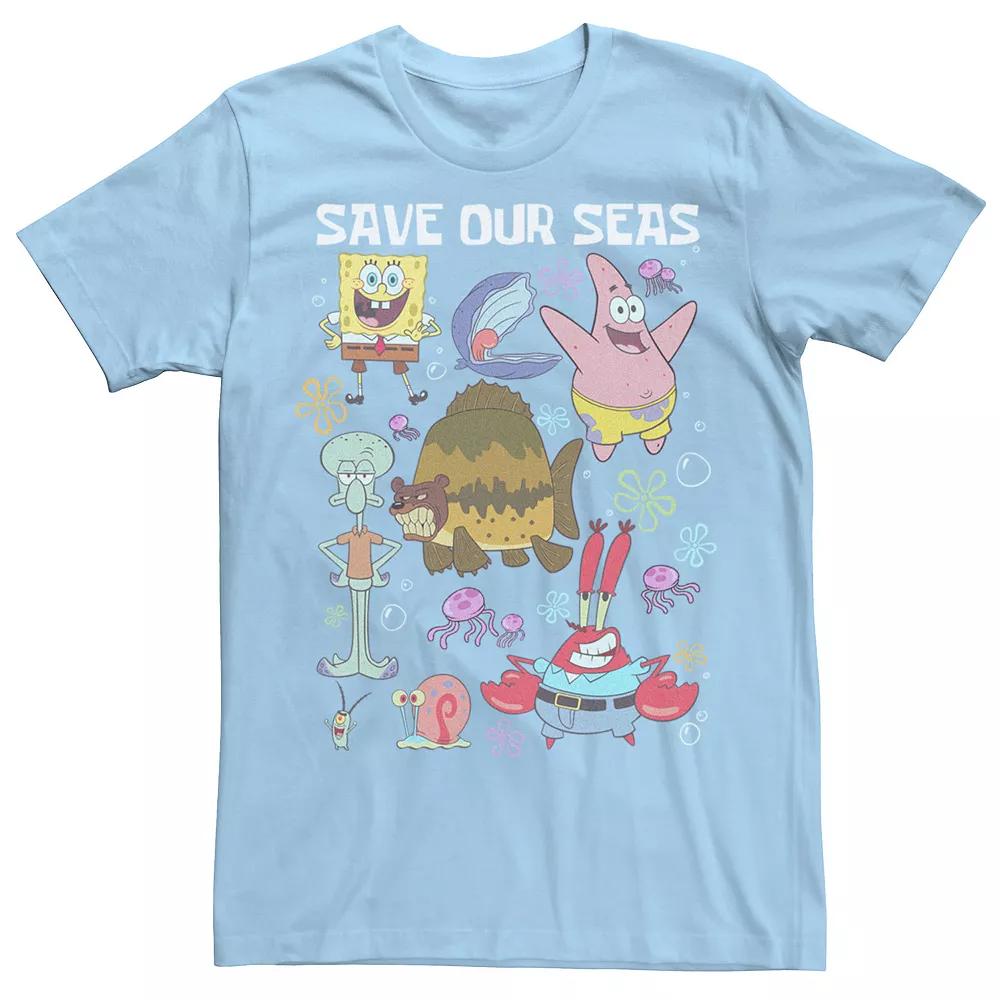 Men's Nickelodeon SpongeBob SquarePants Save Our Seas SpongeBob and Friends Tee,  Product Image