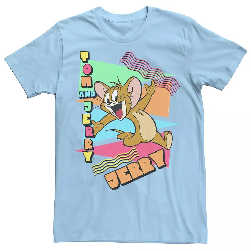 Men's Tom And Jerry Triangle 90's Portrait Tee,  Product Image