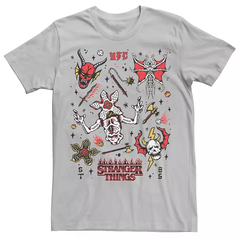 Men's Netflix Stranger things Stranger Flash Sheet Monsters Tee,  Product Image