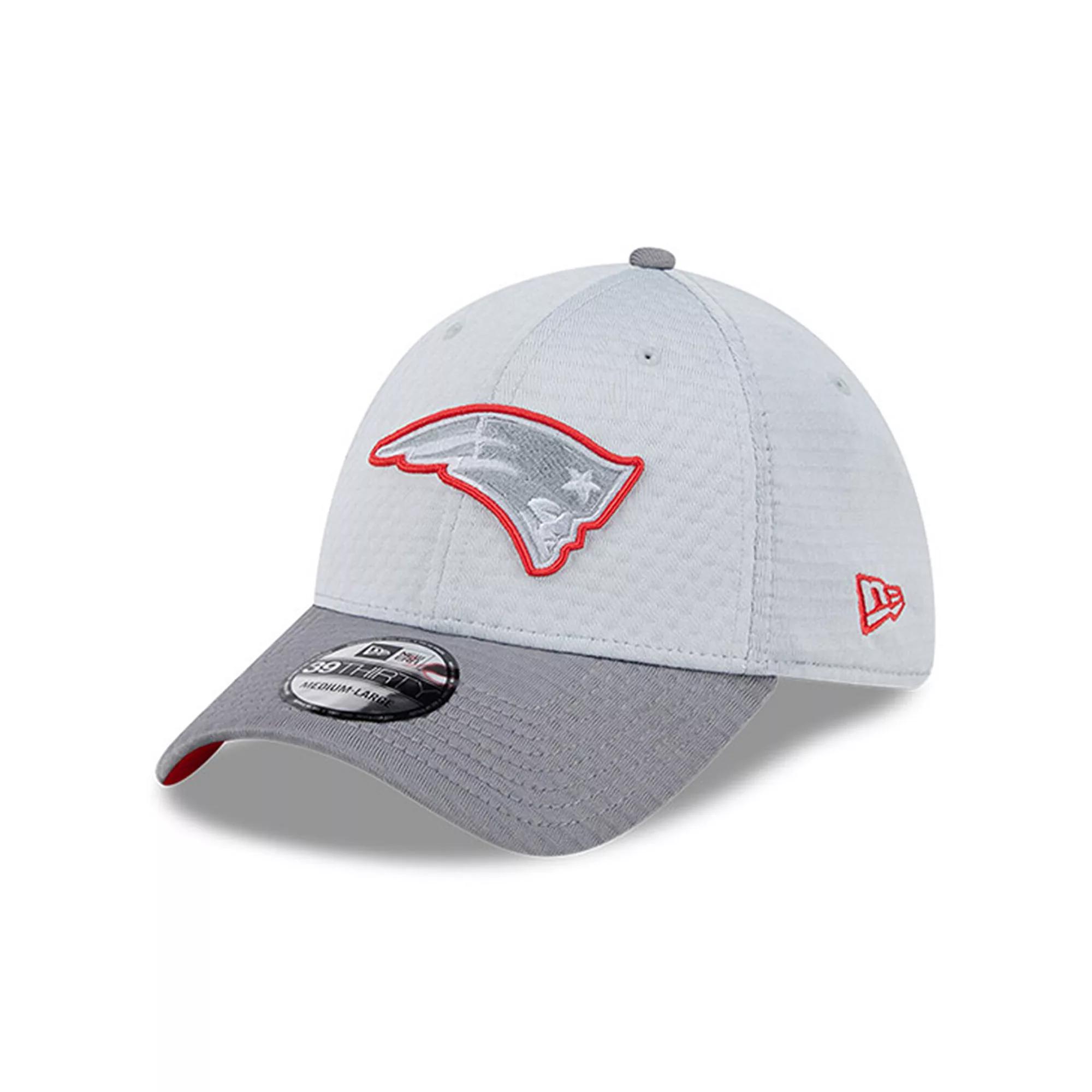 Men's New Era Gray New England Patriots 2024 NFL Training Camp 39THIRTY Flex Hat, Size: Medium/Large, Grey Product Image