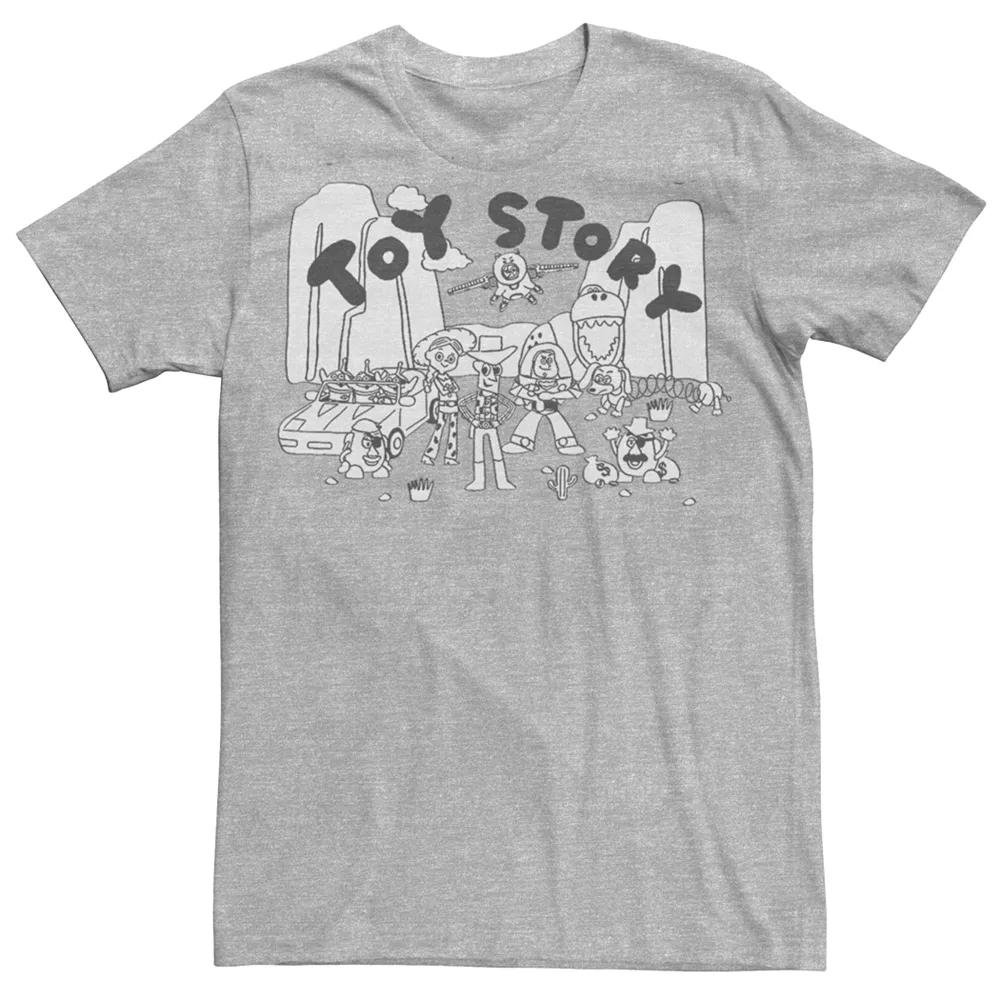 Disney / Pixar's Toy Story Men's Drawn Story Western Sketch Tee,  Product Image