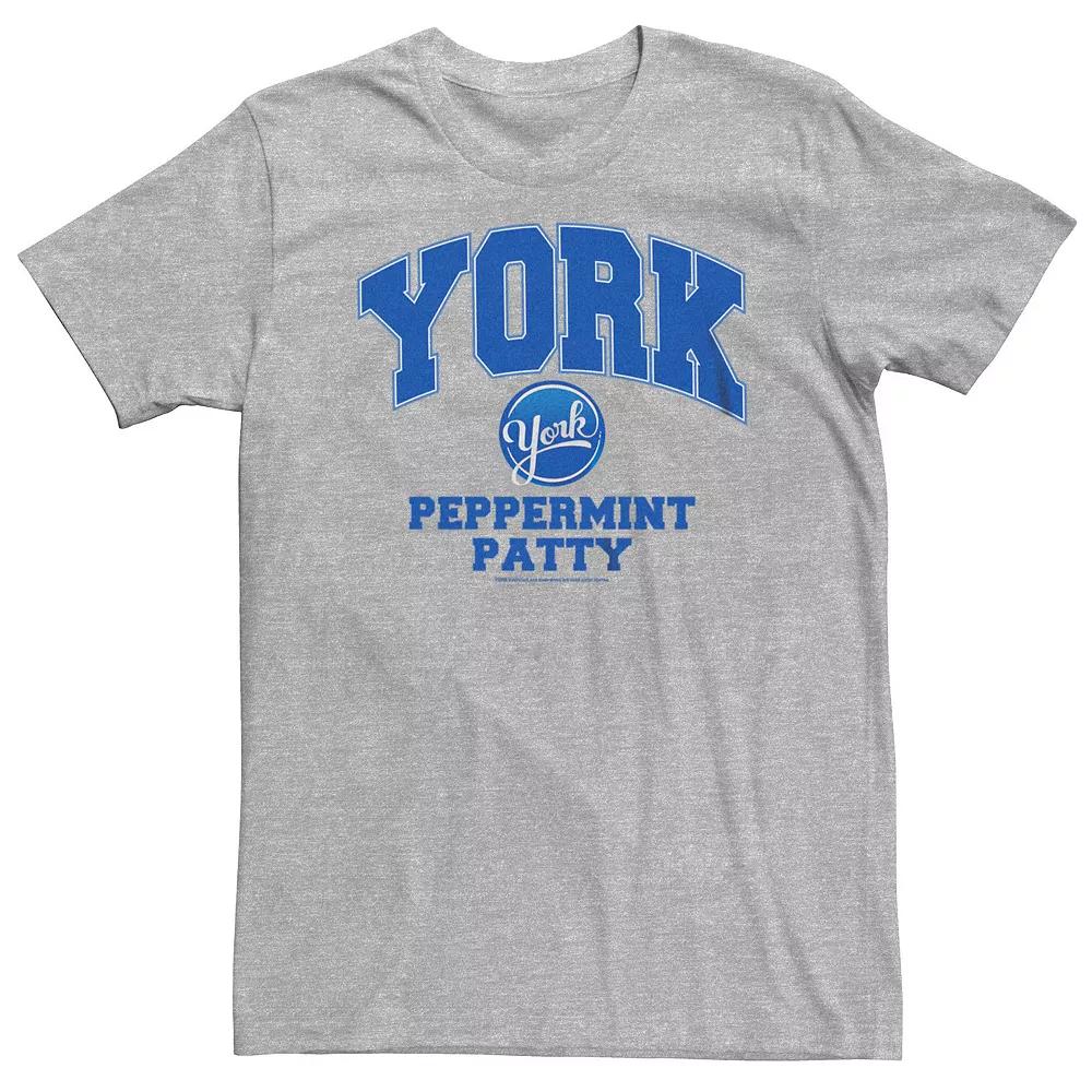 Big & Tall York Peppermint Patty Logo Tee, Men's, Size: Large Tall, Athletic Grey Product Image