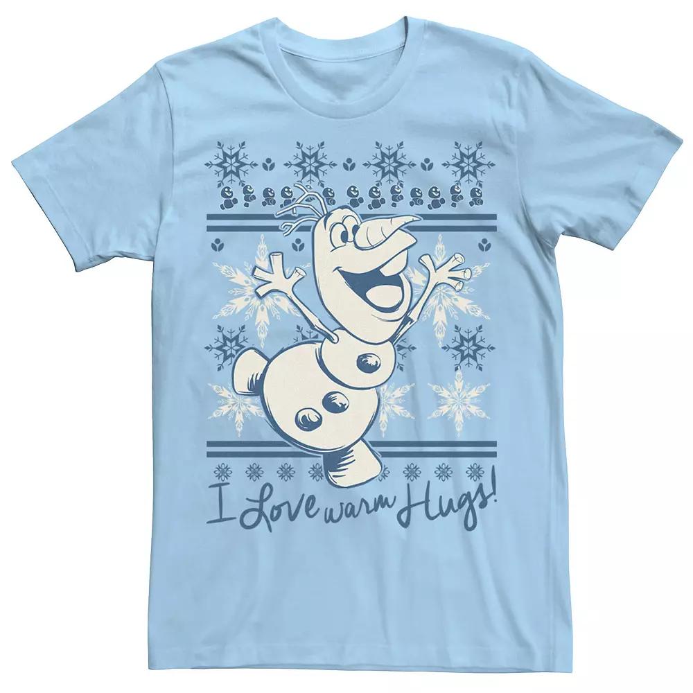 Disney's Frozen Olaf Men's I Love Warm Hugs Pattern Tee,  Product Image