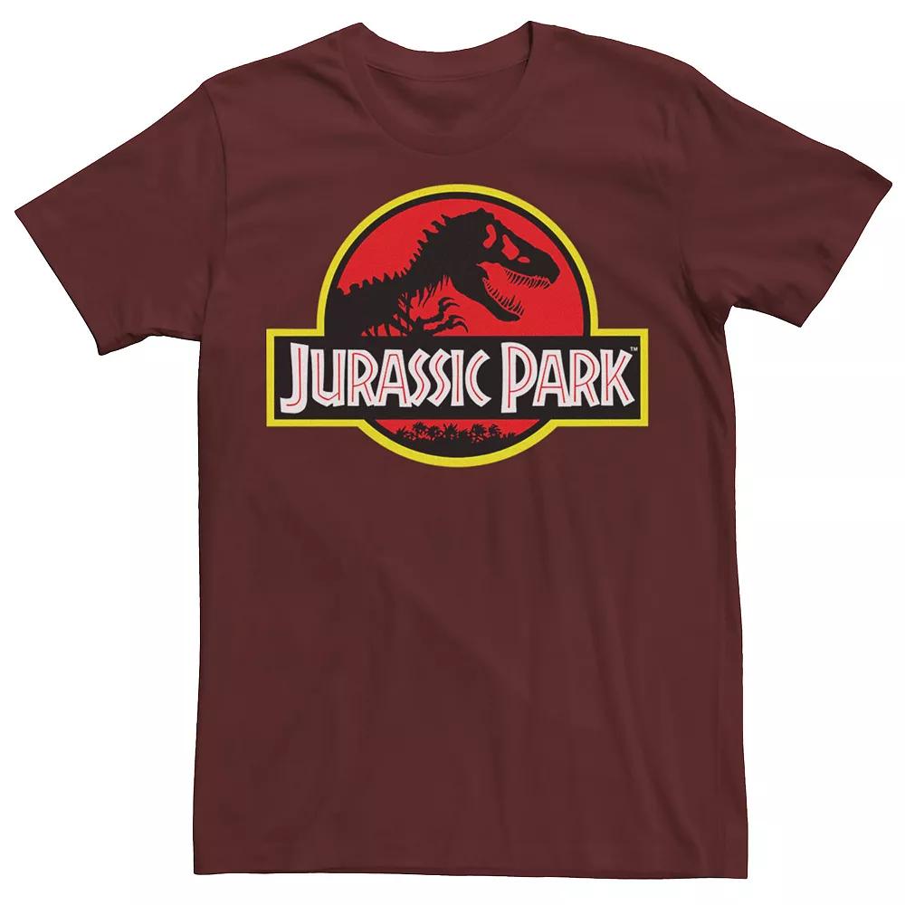 Men's Jurassic Park Red & Yellow Outline Logo Graphic Tee,  Product Image